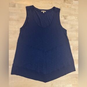 Lilla P navy Pima cotton/modal Tank Top
